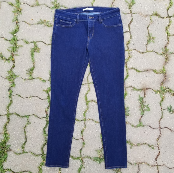 Levi's Denim - Levi's 711 Skinny Jeans dark blue wash 29